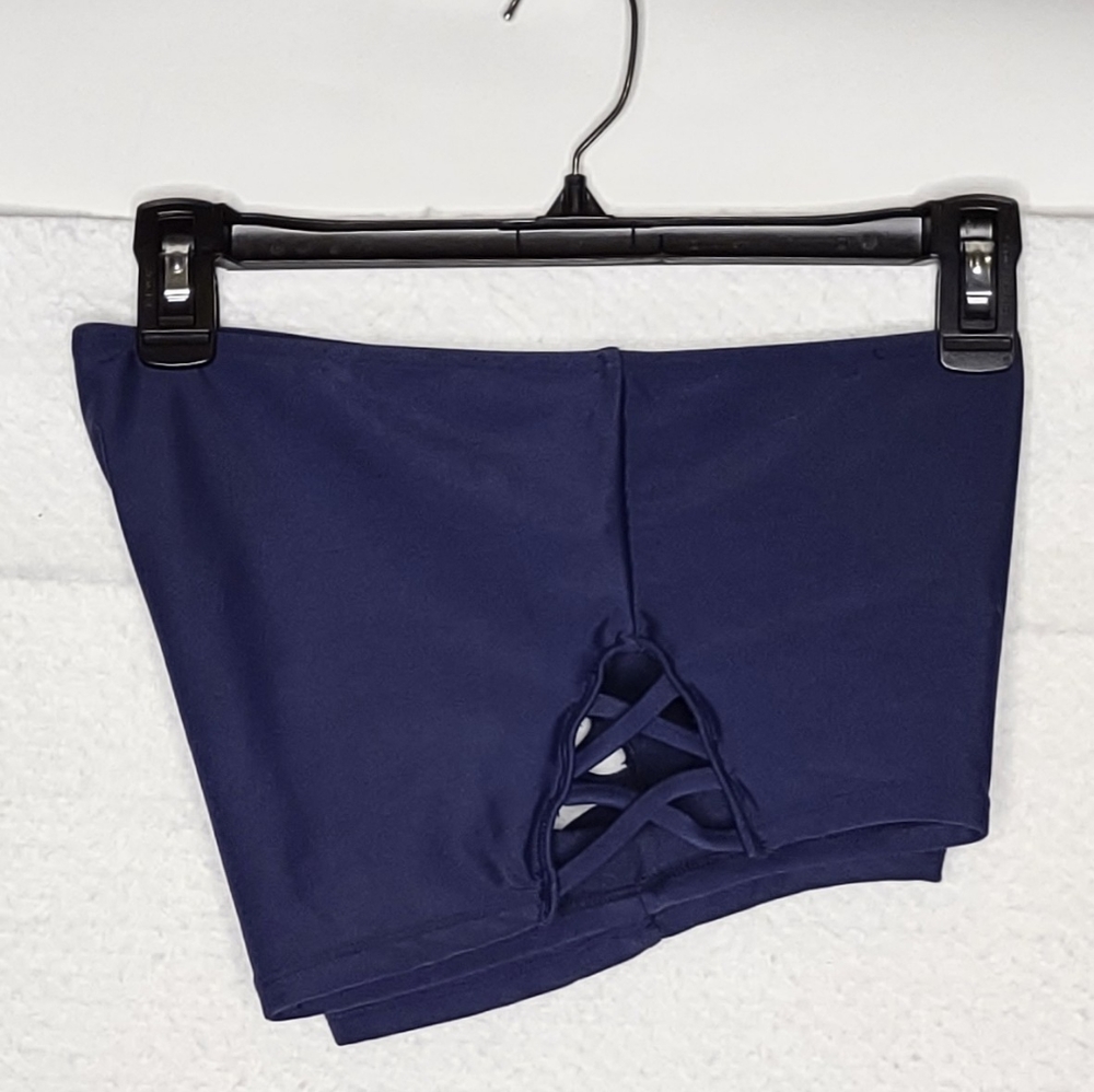 SO Swim Shorts Women's Sz XL Blue Nylon Spandex Polyester NWT - Picture 7 of 14